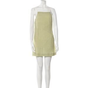 Paloma Wool Serena Square Neckline Mini Dress - XS - Green
